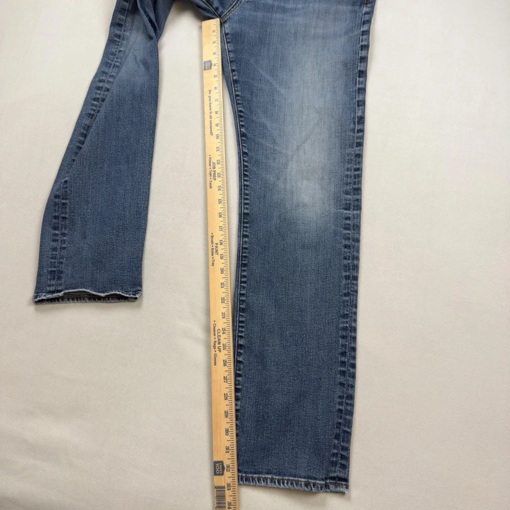 AG Adriano Goldschmied The Graduate Tailored Leg Jeans Blue 36x34‎ Made in USA
